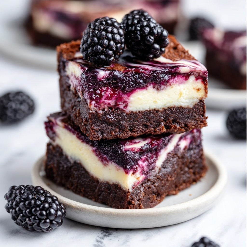 Blackberry Cheesecake Brownies Recipe