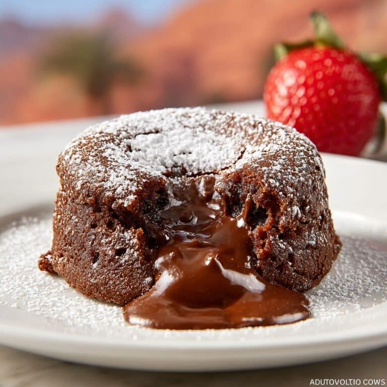 Air Fryer Chocolate Molten Lava Cakes Recipe