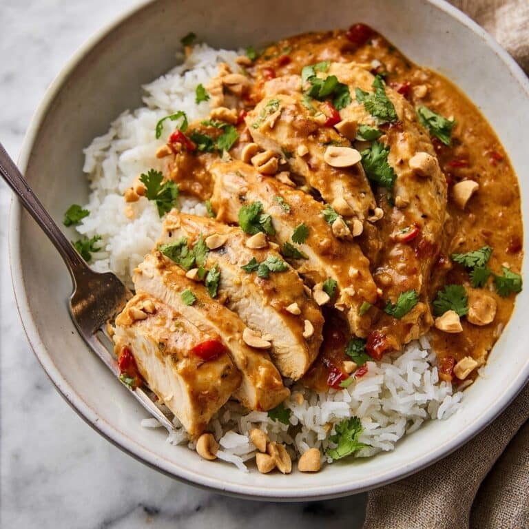 Slow Cooker Peanut Chicken Recipe
