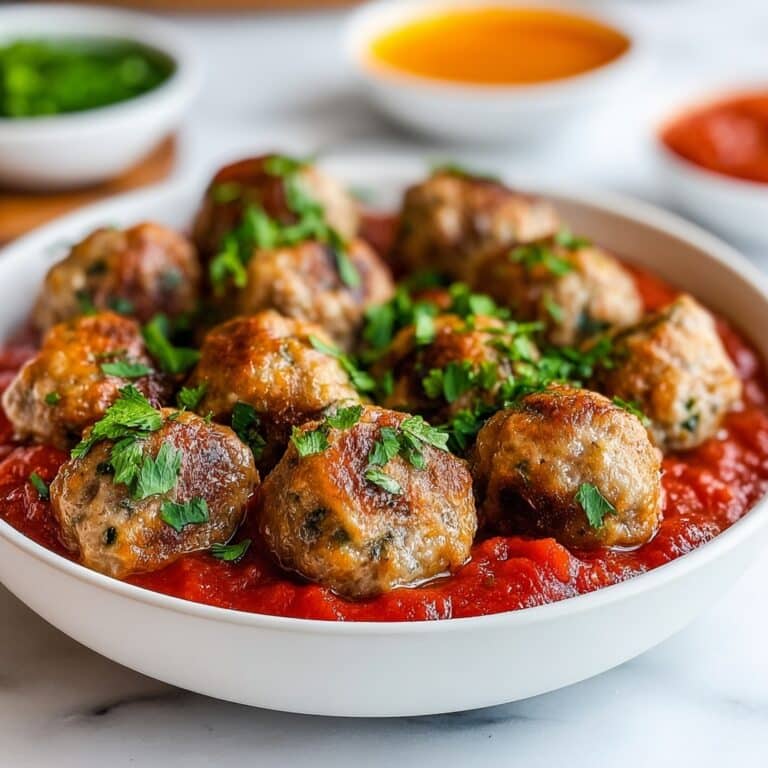 Mini Meatballs with Marinara Sauce Recipe
