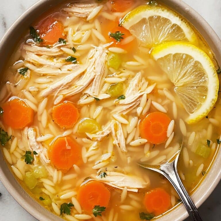Lemon Chicken Orzo Soup Recipe