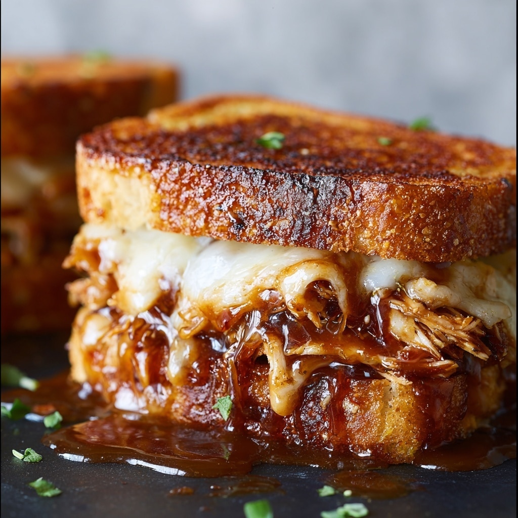 BBQ Chicken Grilled Cheese Recipe - Recipe Image