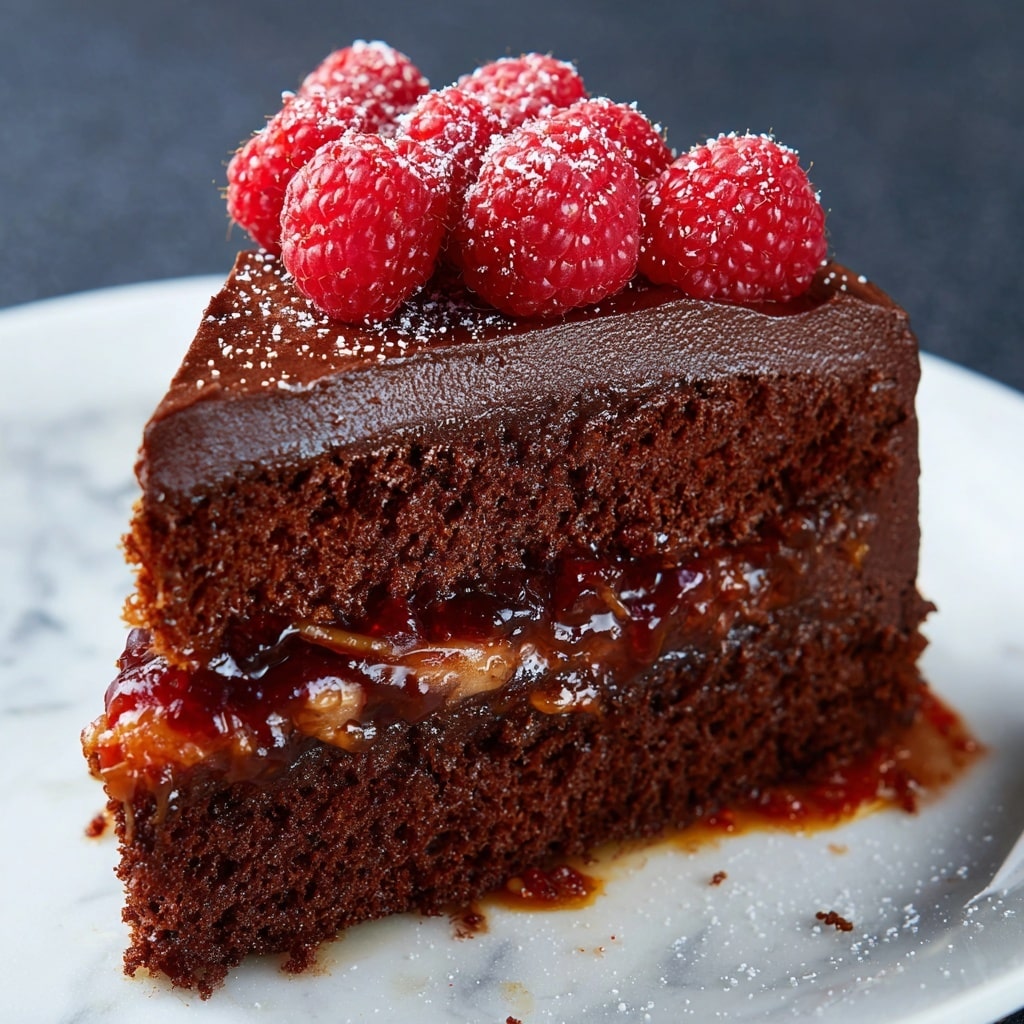 Chocolate Raspberry Truffle Cake Recipe - Recipe Image
