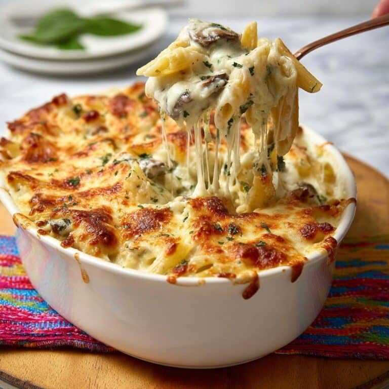 Cheesy Spinach Dip Chicken Pasta Recipe