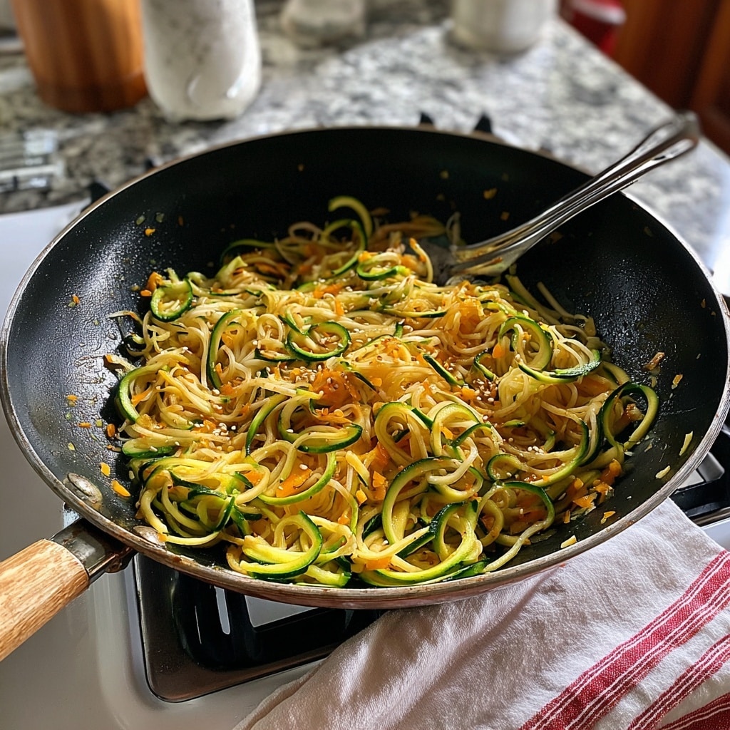 Zucchini Noodle Stir Fry Recipe