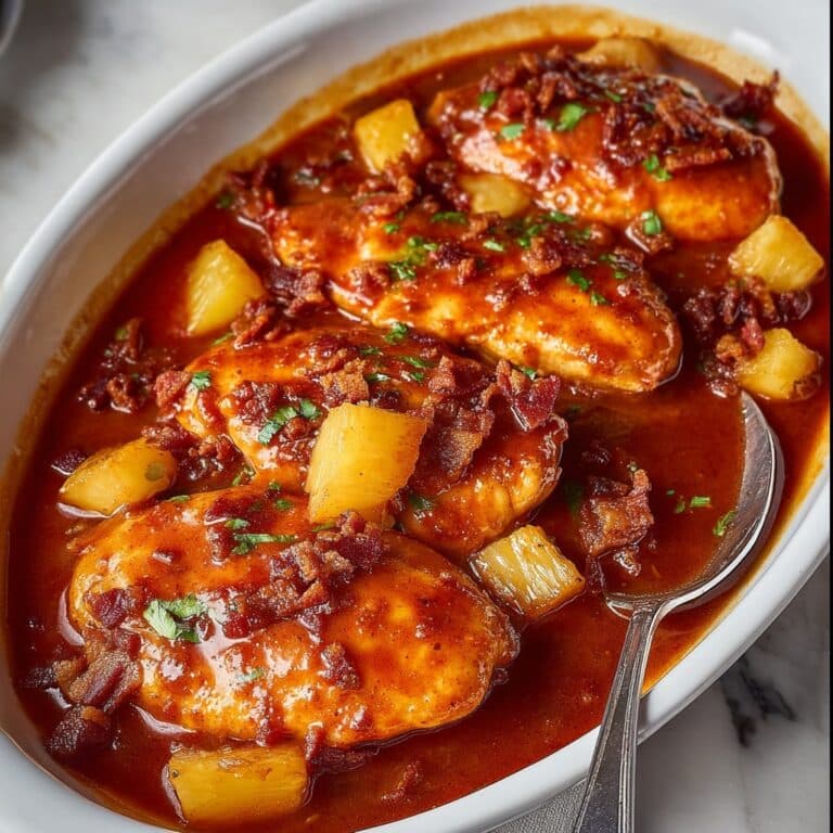 Pineapple BBQ Baked Chicken Breast Recipe