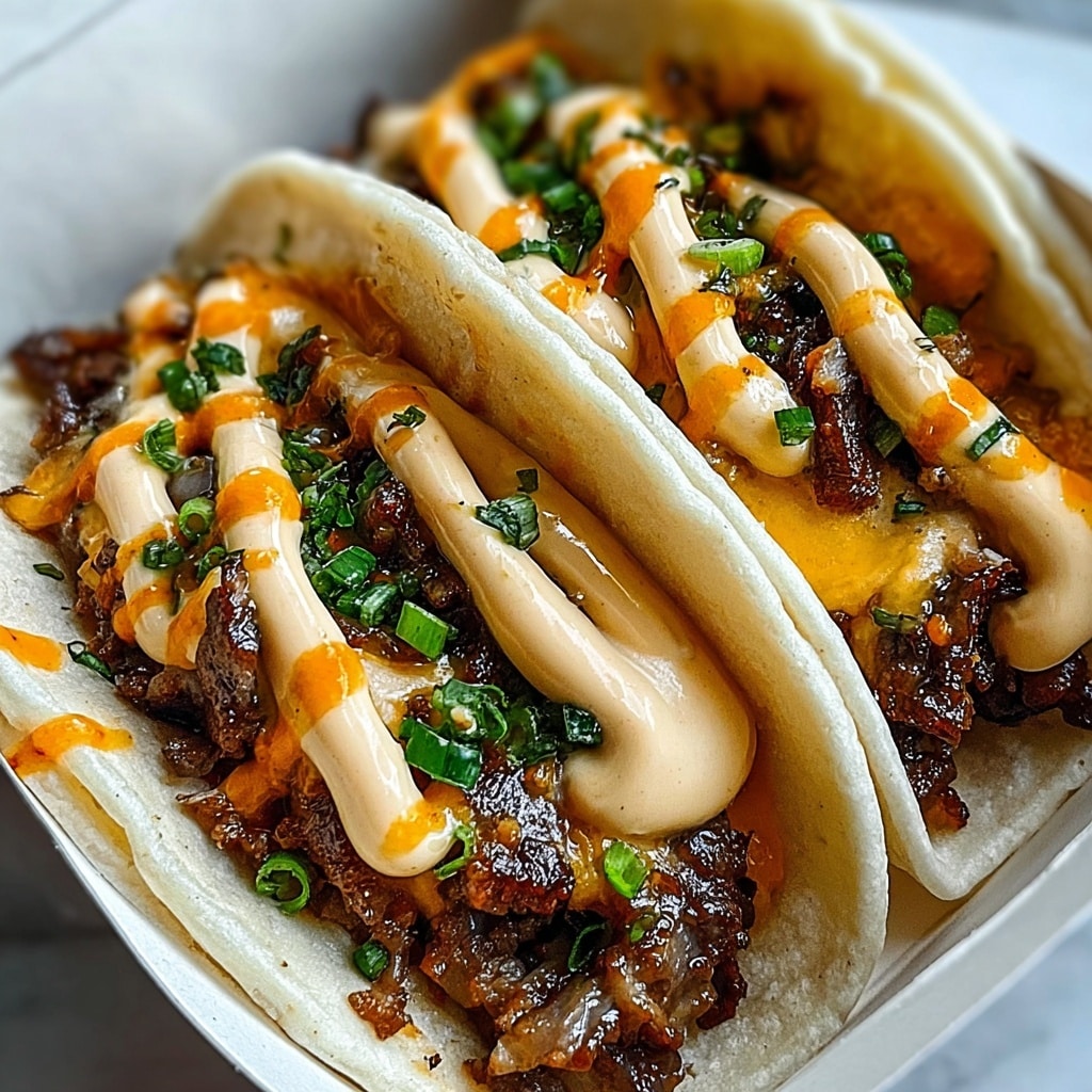 Garlic Butter Honey BBQ Tacos Recipe - Recipe Image