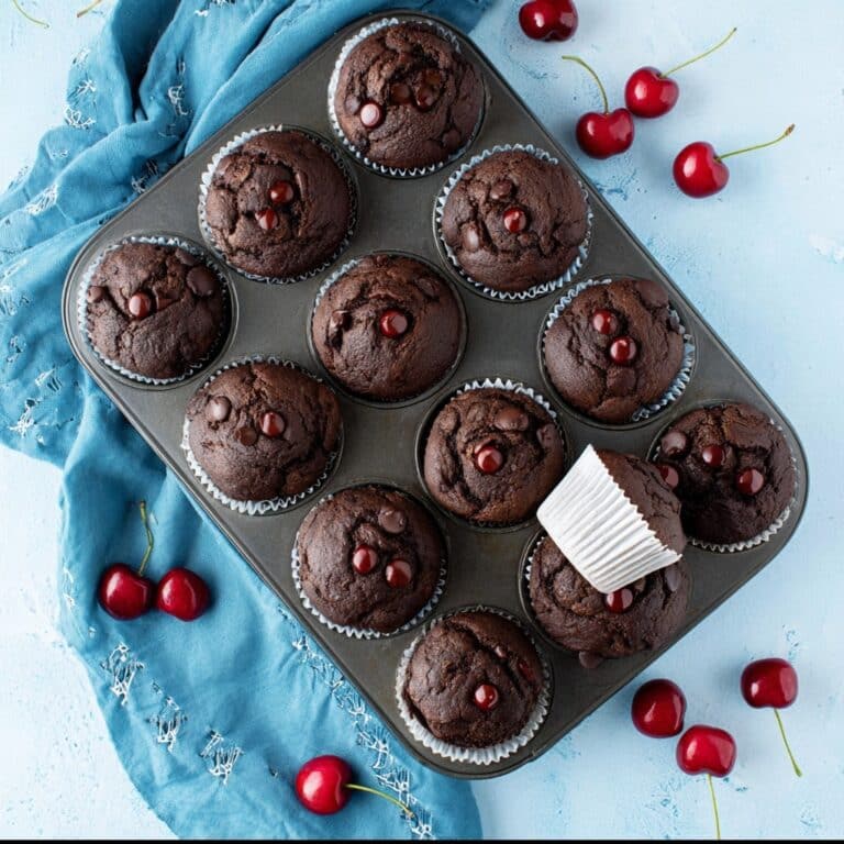 Chocolate Cherry Muffins Recipe
