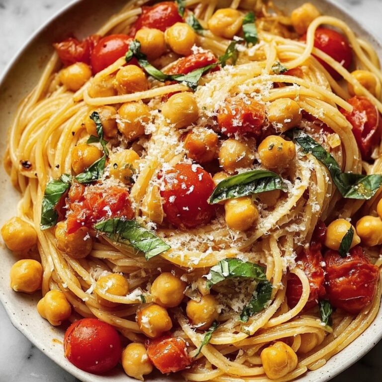 Slow Roasted Chickpea and Tomato Pasta Recipe