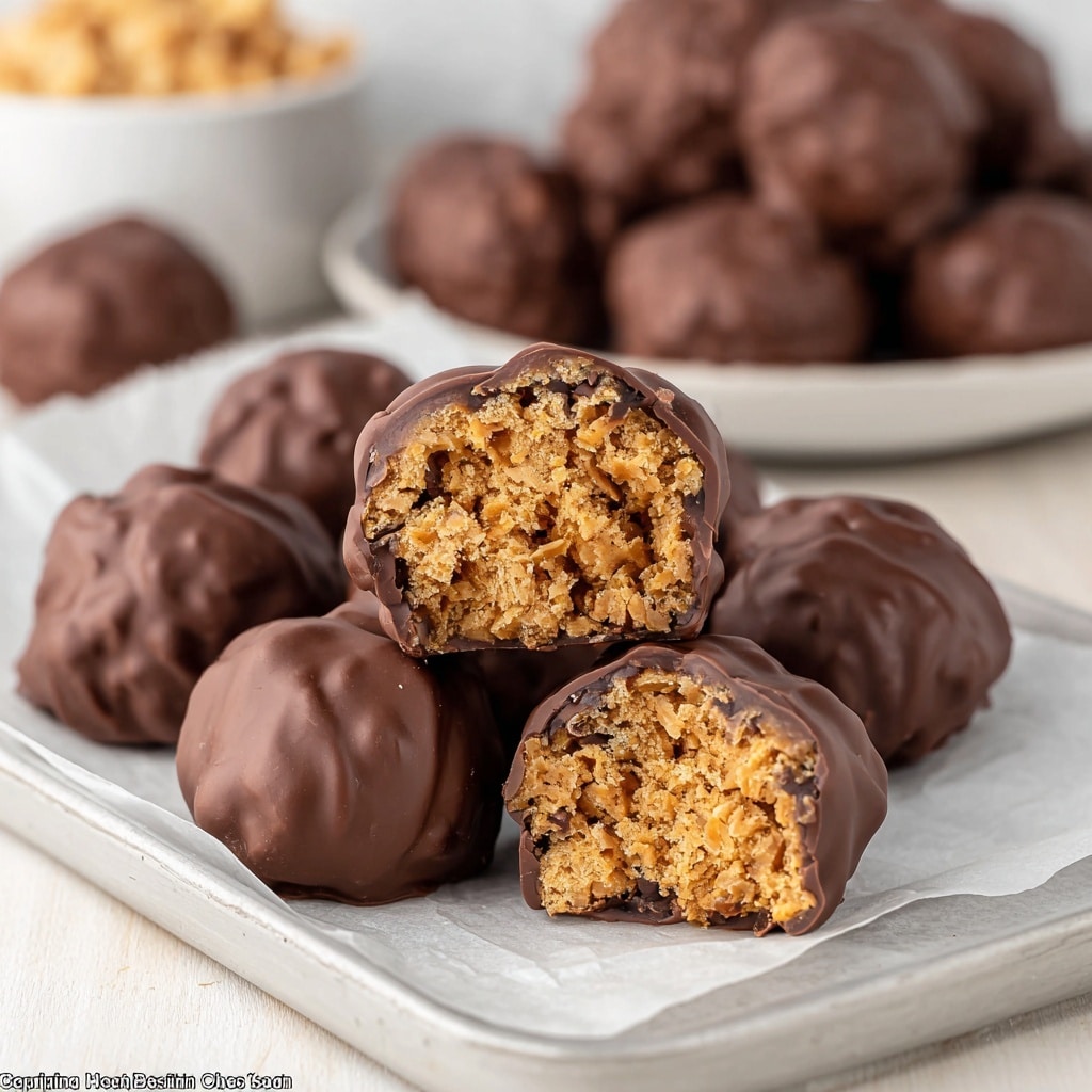 Peanut Butter Balls with Rice Krispies Recipe - Recipe Image
