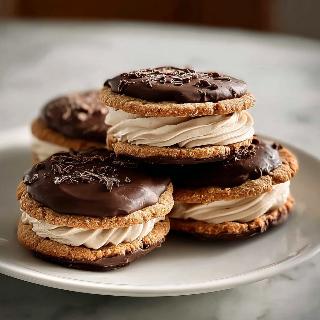 Coffee & Cream Cookies with Chocolate Hazelnut Filling Recipe