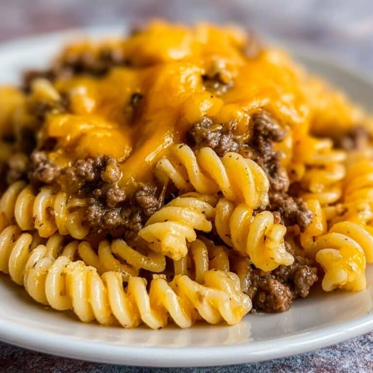 Cheesy Sloppy Cheeseburger Pasta Recipe
