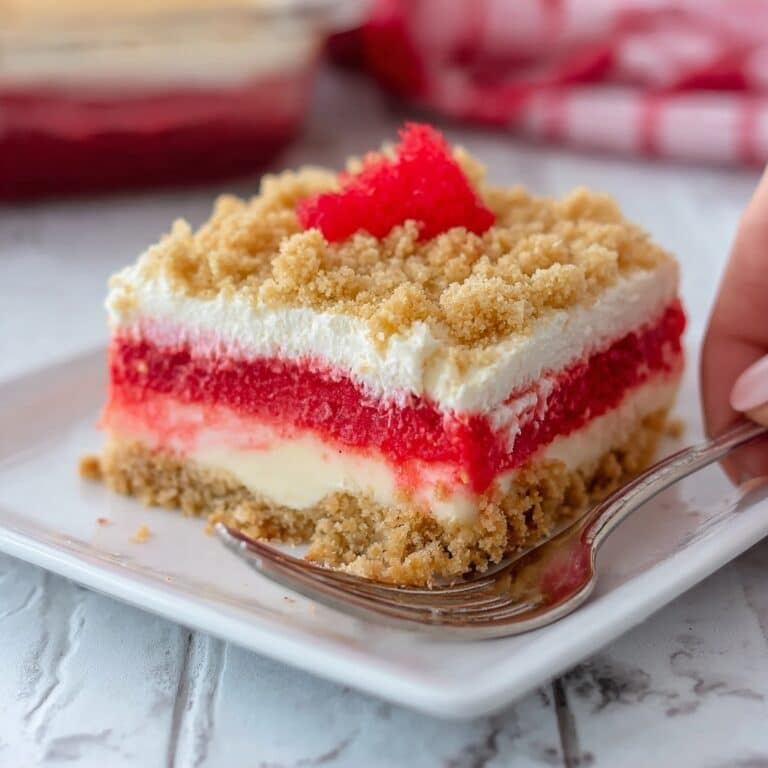 No-Bake Rhubarb Dessert Recipe