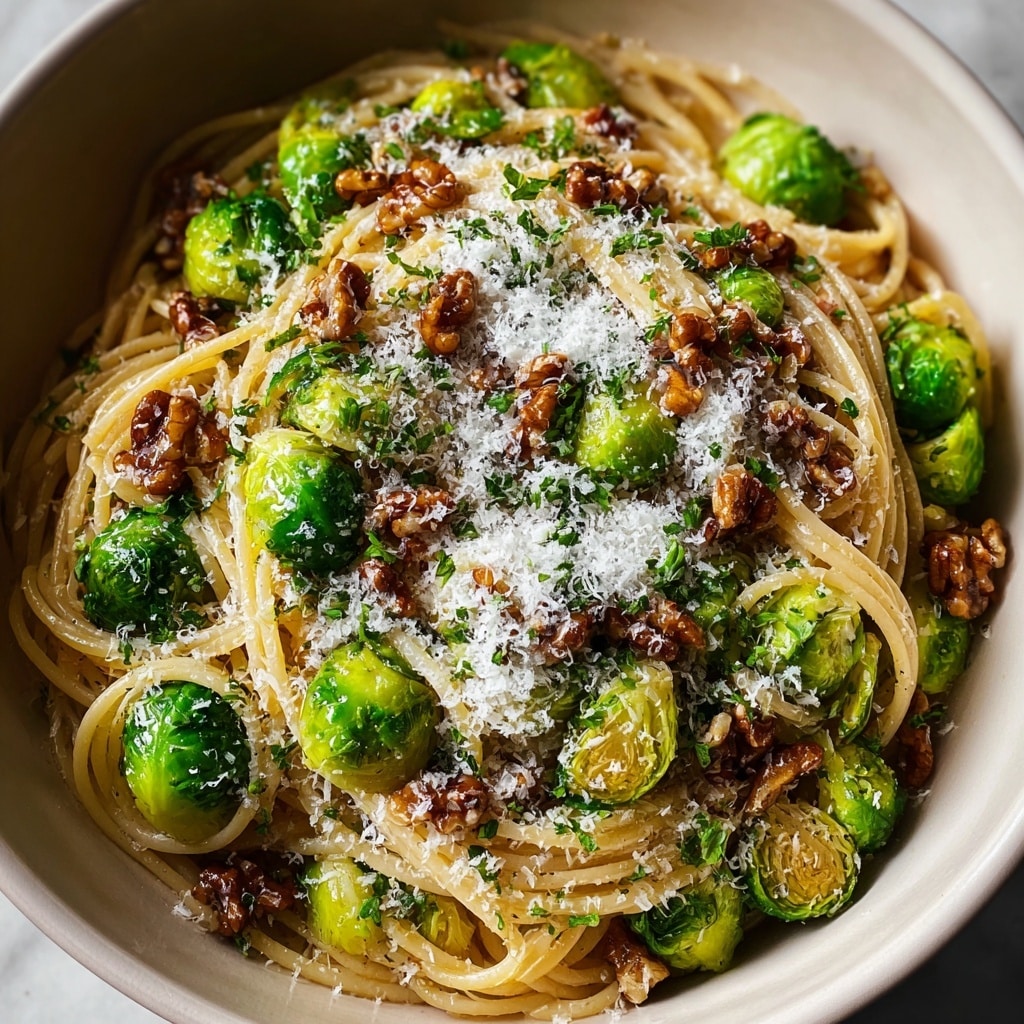Brown Butter Brussels Sprouts Pasta Recipe