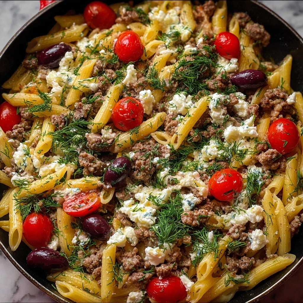 One-Pot Greek Gyro Pasta Bake Recipe