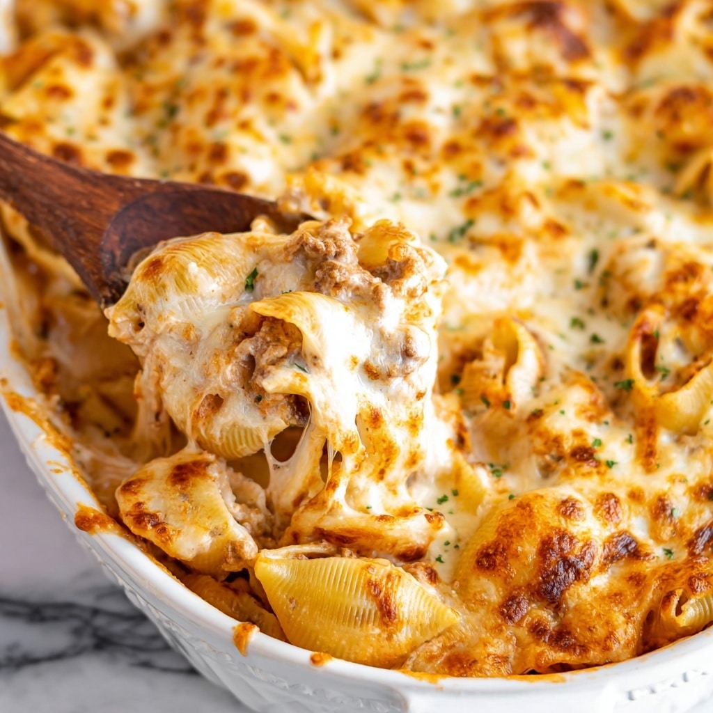 Baked Pink Sauce Pasta with Sausage and Mozzarella Recipe - Recipe Image
