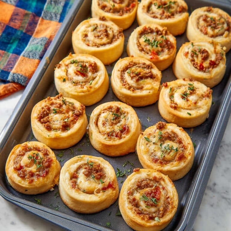Rotel Sausage & Cream Cheese Pinwheels Recipe