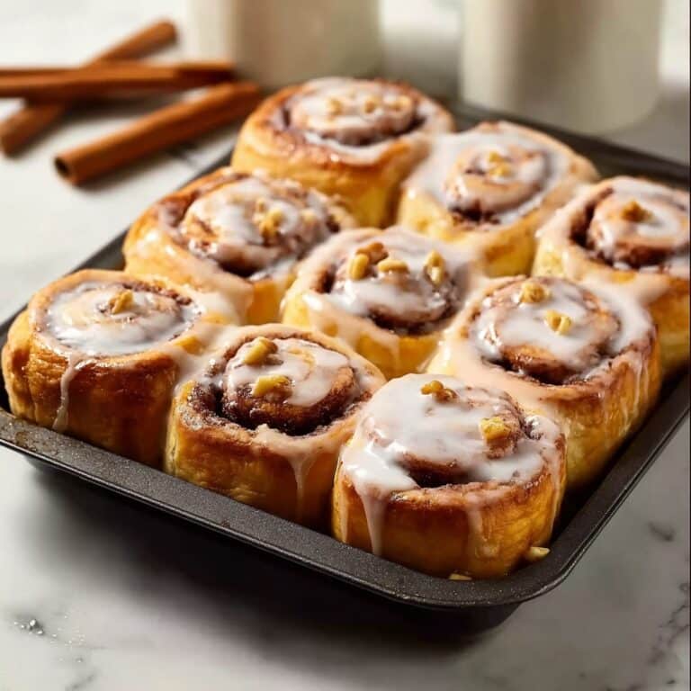 Apple Cinnamon Rolls with Maple Cream Cheese Icing Recipe