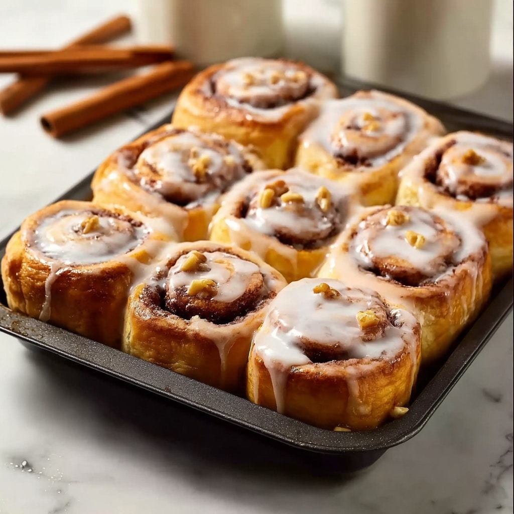 Apple Cinnamon Rolls with Maple Cream Cheese Icing Recipe