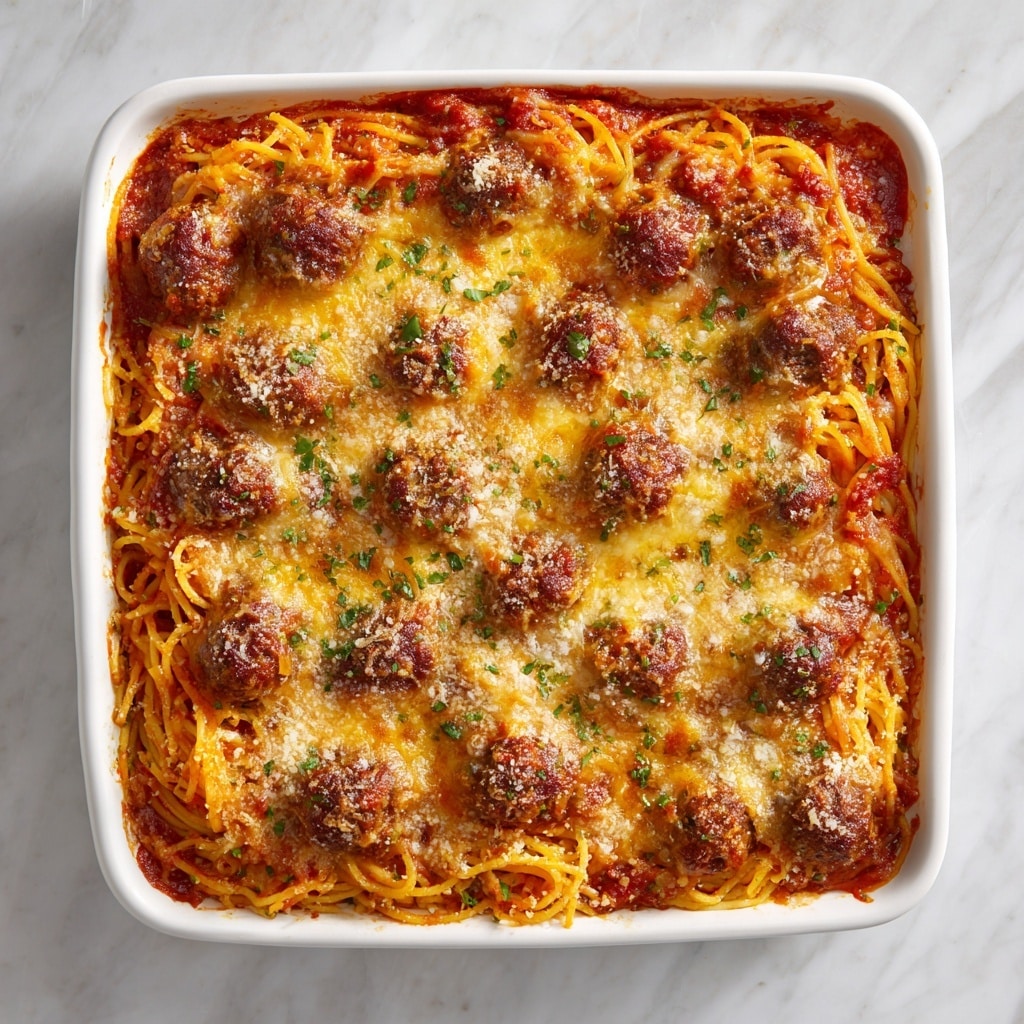 Baked Spaghetti and Meatballs Recipe - Recipe Image