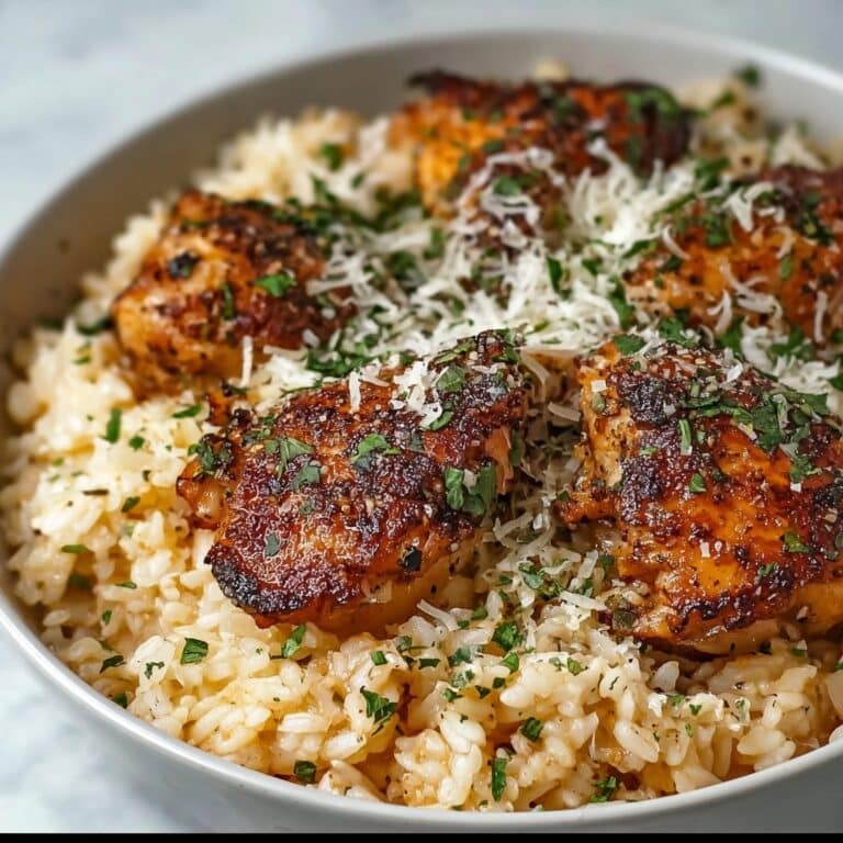 One-Pan Parmesan Chicken and Rice Recipe