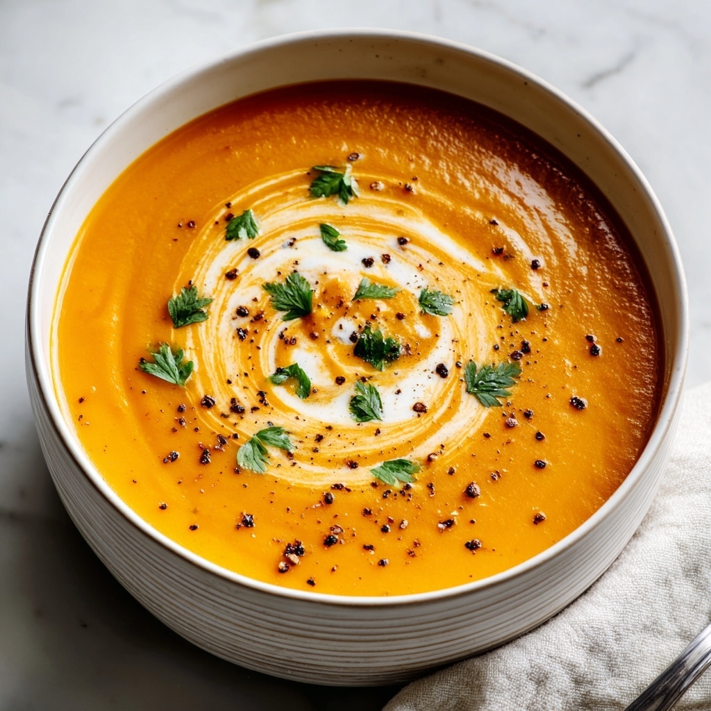 One Pot Creamy Carrot Lentil Soup Recipe - Recipe Image