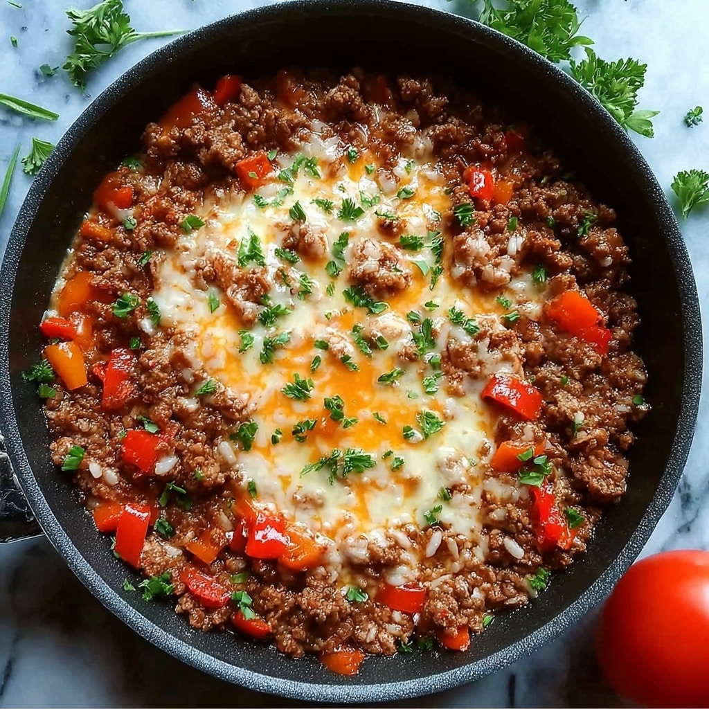 One Pot Unstuffed Pepper Skillet Recipe - Recipe Image