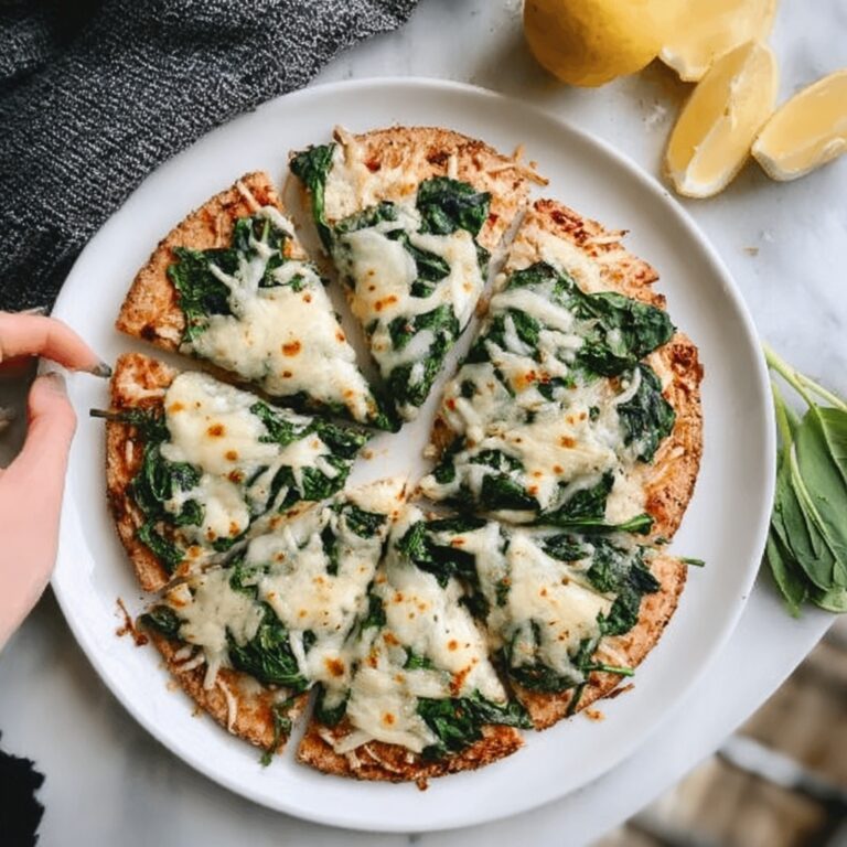Spinach White Pizza Recipe