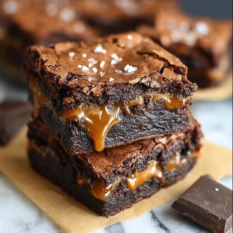 Caramel Chocolate Chunk Brownies Recipe