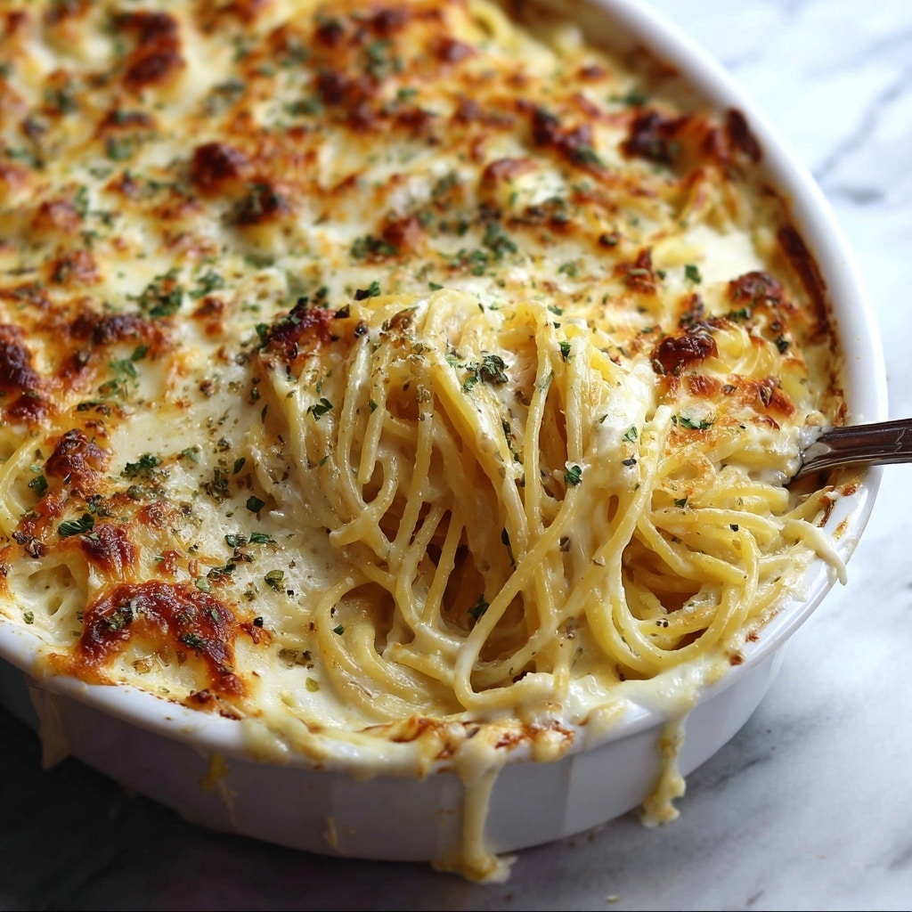Baked Cream Cheese Spaghetti Recipe - Recipe Image
