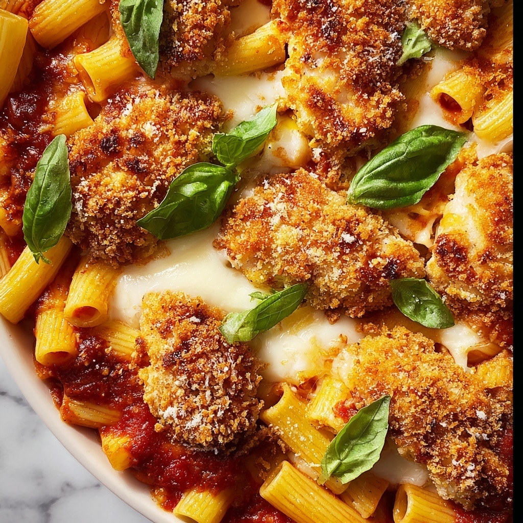 Chicken Parmesan Casserole with Penne Pasta Recipe