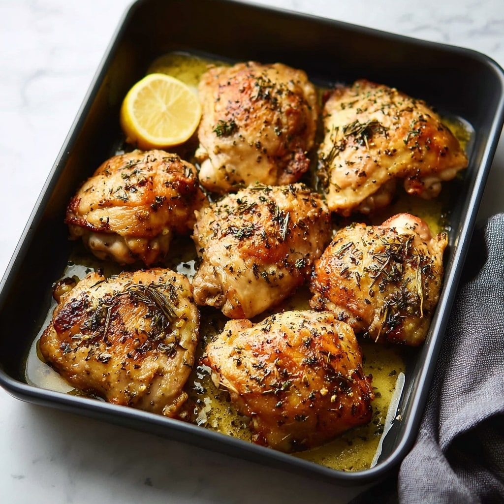 Baked Greek Lemon Chicken Recipe - Recipe Image