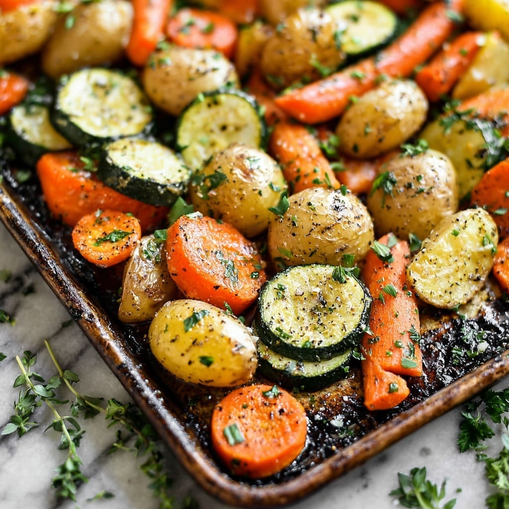 Roasted Potatoes, Carrots, and Zucchini Recipe