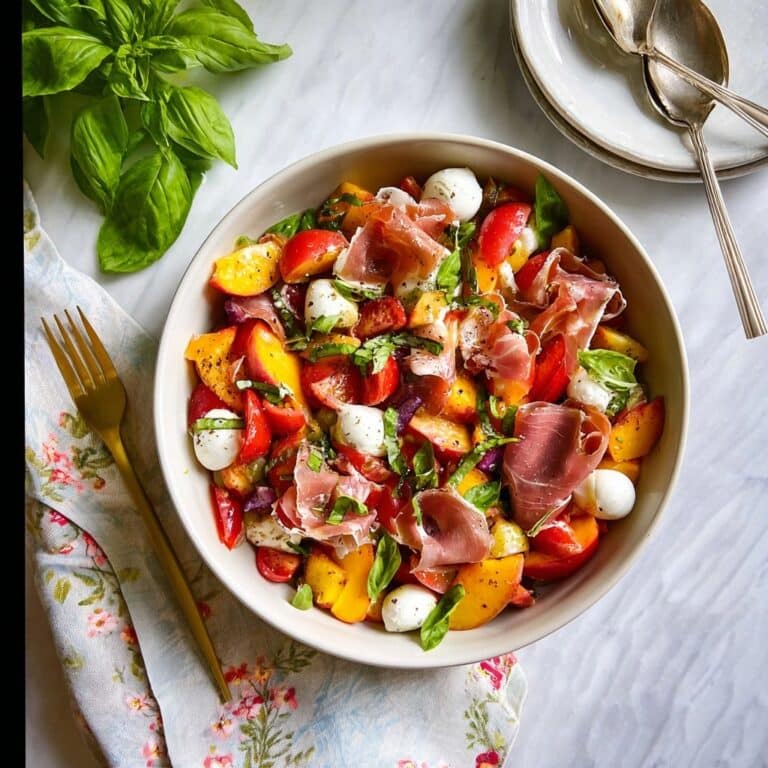 Peach Caprese Salad Recipe