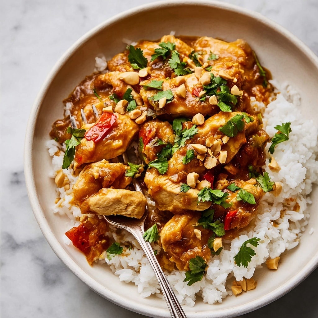 Slow Cooker Peanut Chicken Recipe - Recipe Image