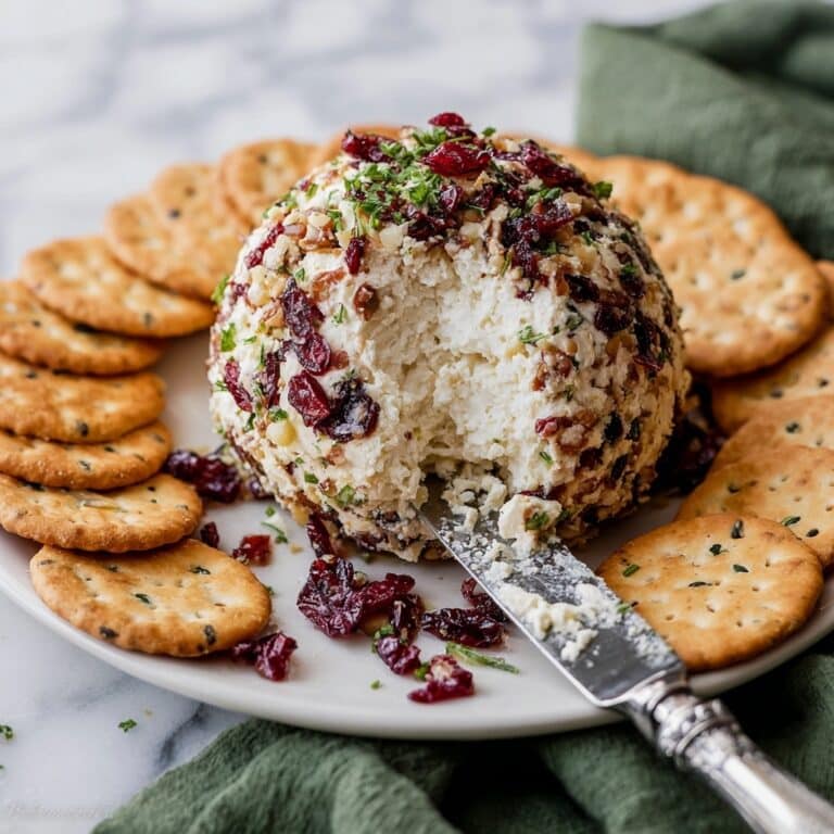 Cranberry Pecan Cheese Ball Appetizer Recipe