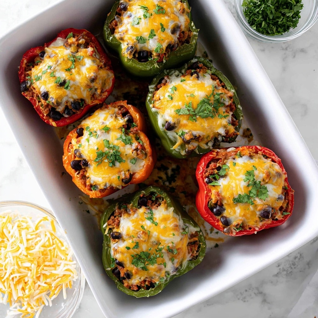 Taco Stuffed Bell Peppers Recipe - Recipe Image