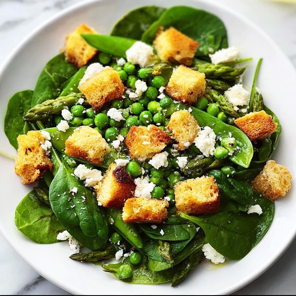 Spring Panzanella Salad with Roasted Asparagus and Feta Recipe