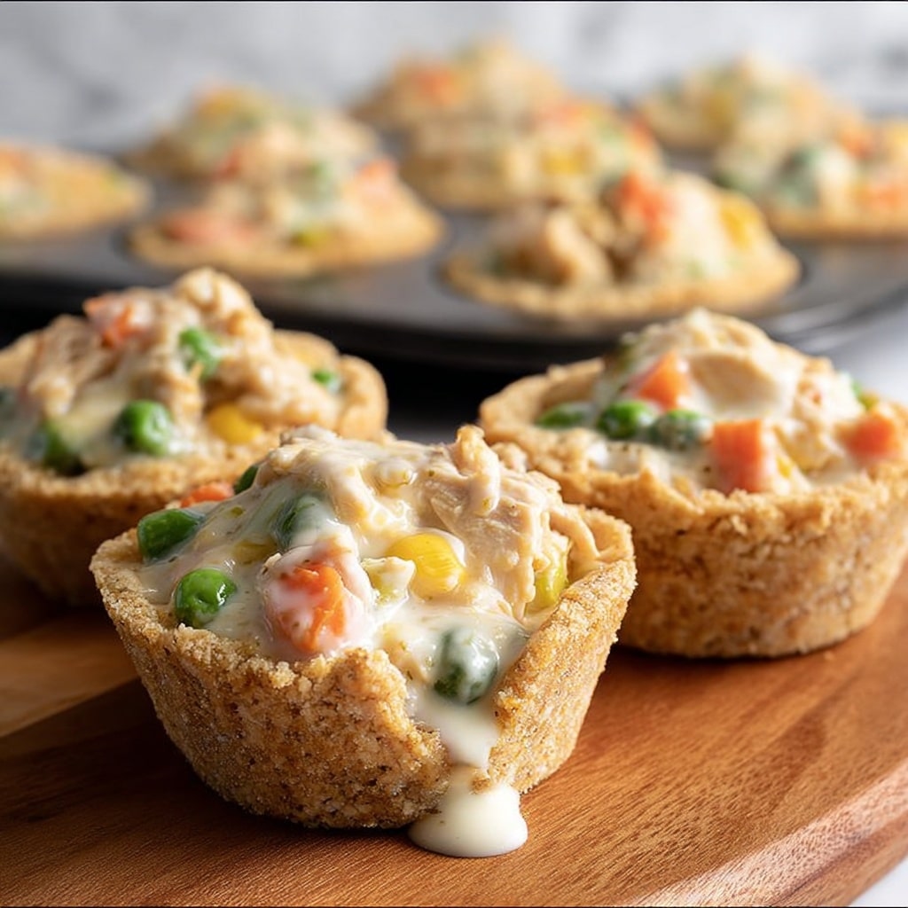 Mini Chicken Pot Pies Recipe - Recipe Image