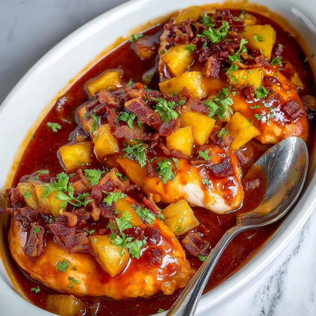Pineapple BBQ Baked Chicken Breast Recipe - Recipe Image