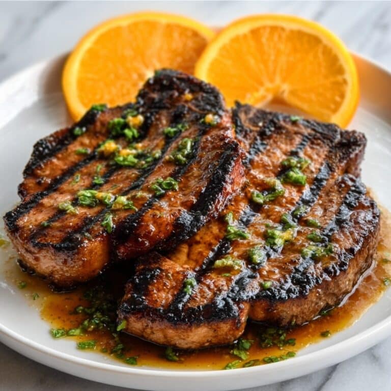 Cajun Steak with Apricot Orange Glaze Recipe