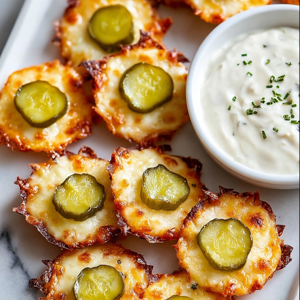 Cheesy Pickle Chips Recipe - Recipe Image