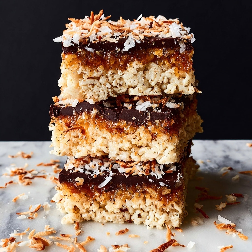 Samoa Rice Krispie Treats Recipe - Recipe Image