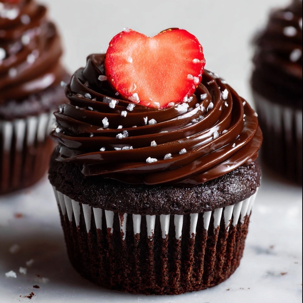Chocolate-Covered Strawberry Cupcakes Recipe - Recipe Image