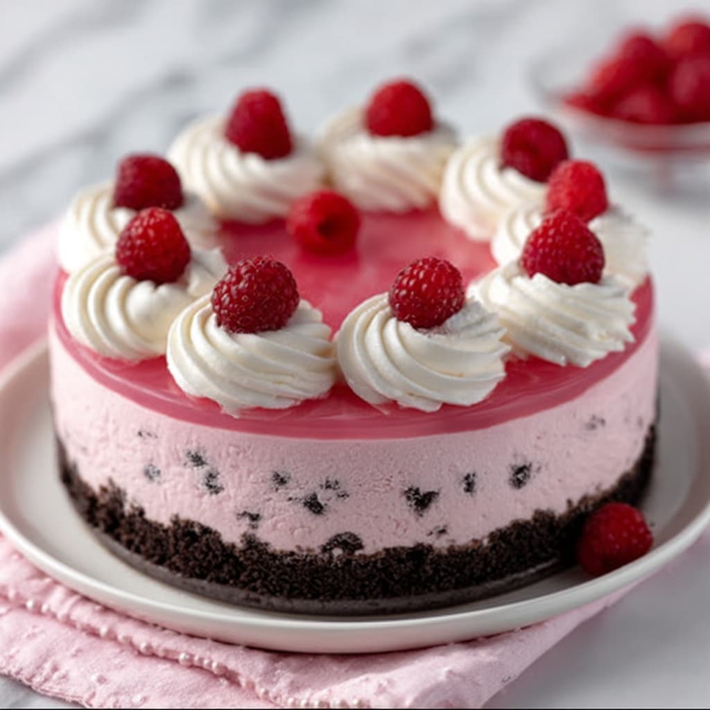Pink Velvet Raspberry Cheesecake Recipe - Recipe Image