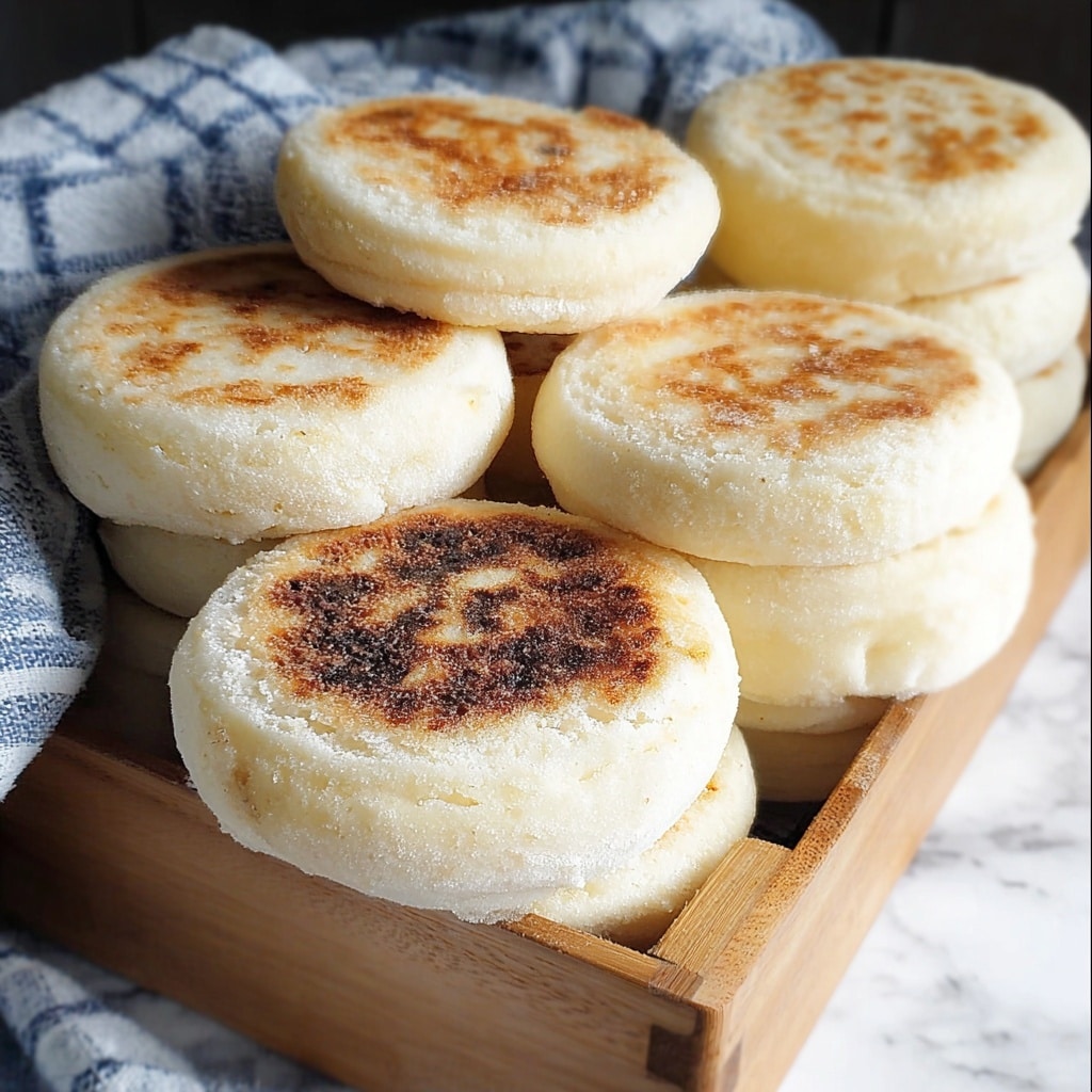 Sourdough Discard English Muffins Recipe - Recipe Image