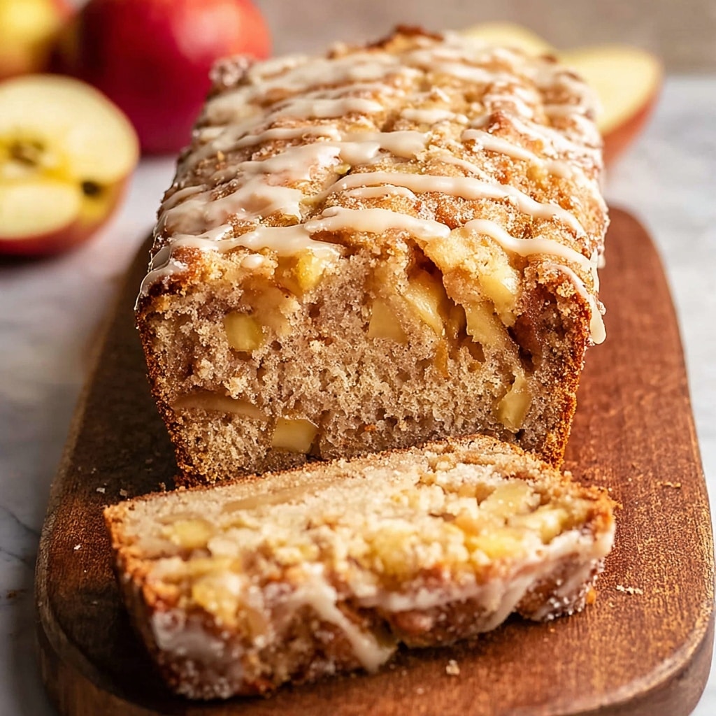 Sourdough Apple Bread with Cinnamon Glaze Recipe - Recipe Image