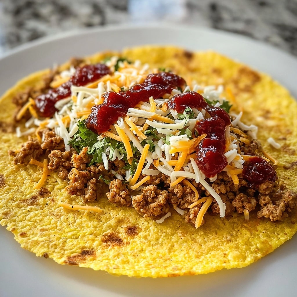 Thanksgiving Leftover Smash Burger Tacos Recipe - Recipe Image