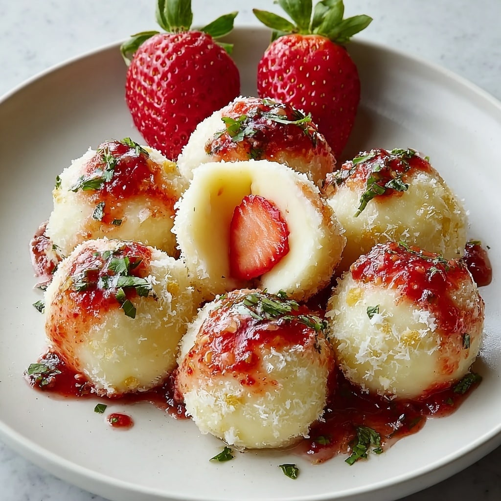 Traditional Polish Strawberry Knedle Recipe - Recipe Image