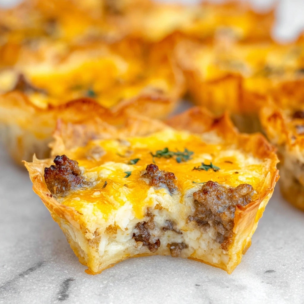 Sausage Wonton Quiches Recipe - Recipe Image